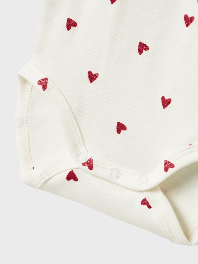 Name It Body LS Heart Cloud Dancer - Billede 3