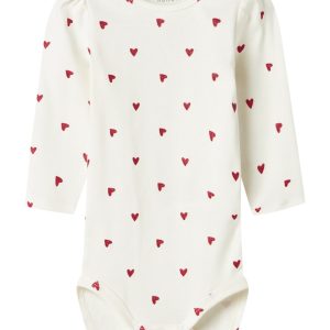 Name It Body LS Heart Cloud Dancer