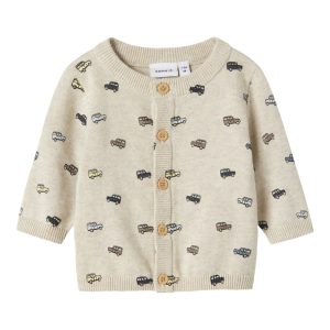 Name It Cardigan Baby LS Strik Hurry Peyote Melange