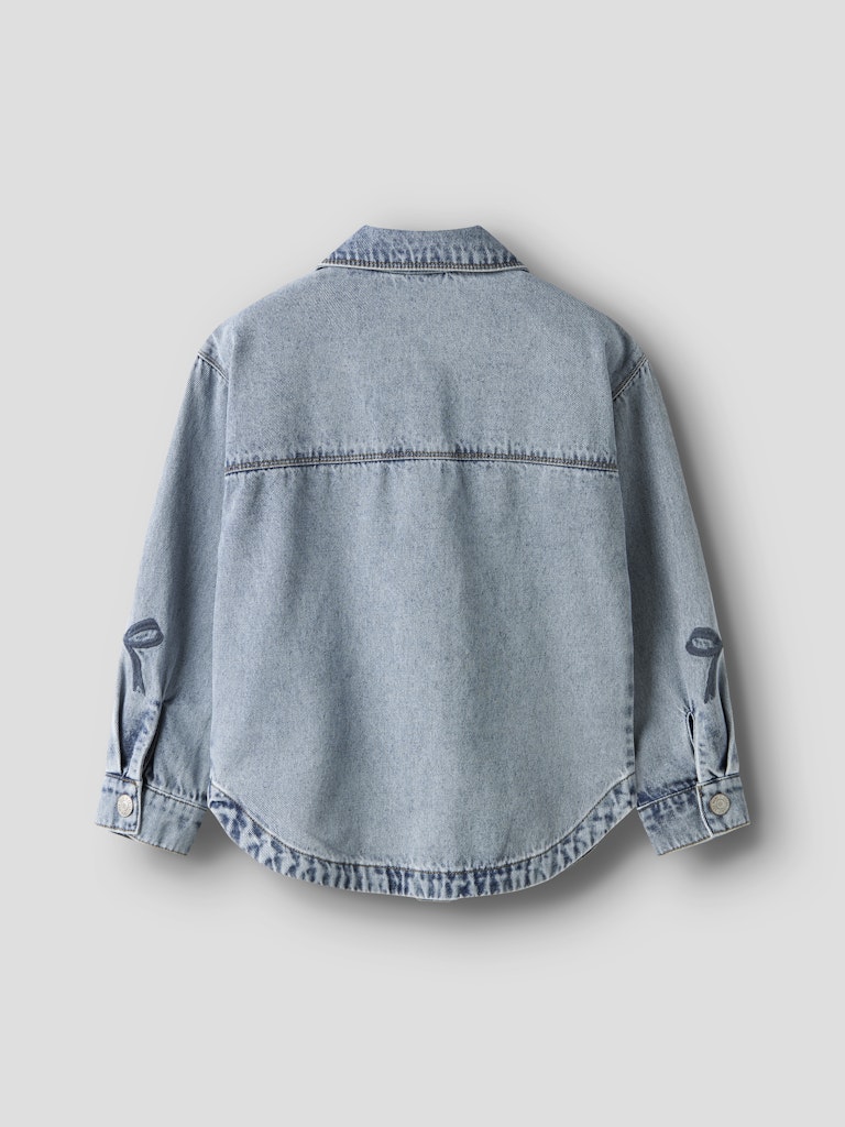 Name It Denim Jakke Kids Gloria Medium Blue Denim - Billede 3