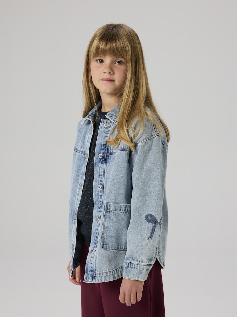 Name It Denim Jakke Kids Gloria Medium Blue Denim - Billede 5