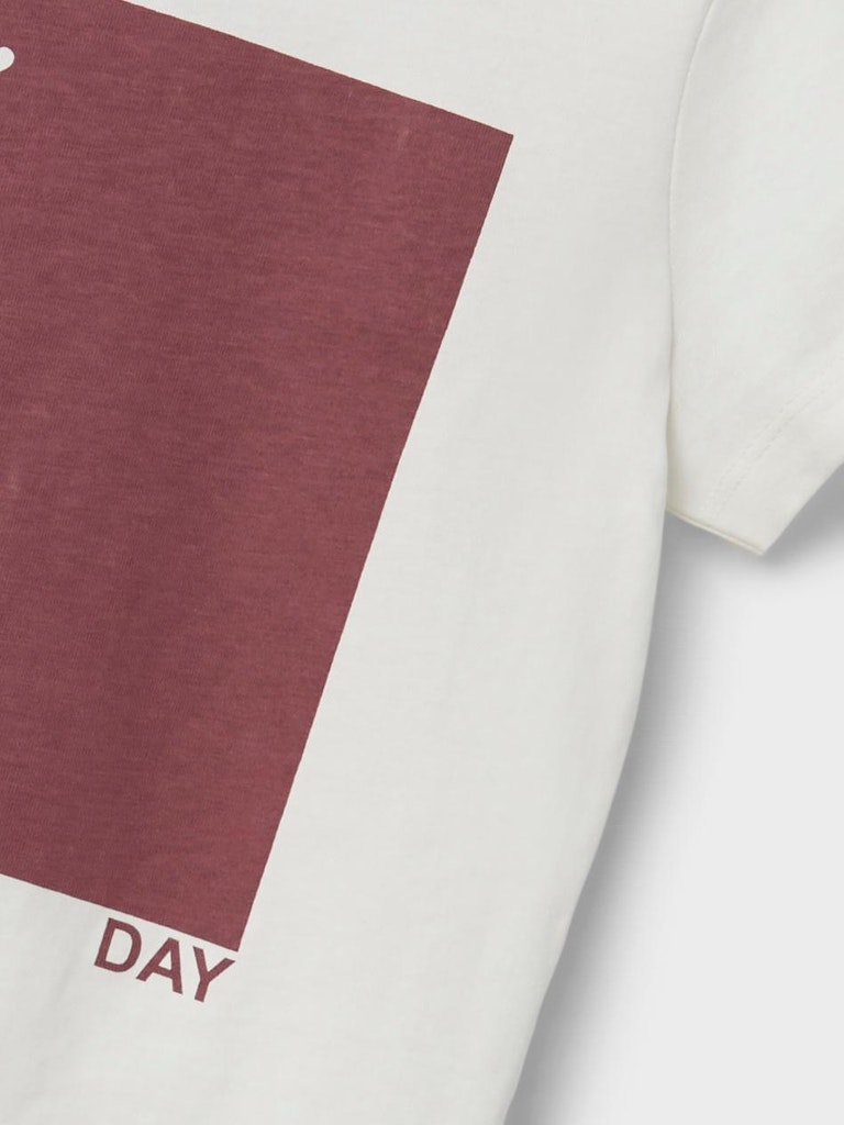 Name It T-shirt Tigne Friday White Alyssum - Billede 2