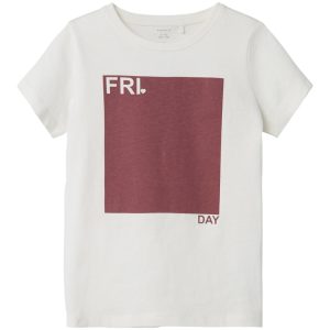 Name It T-shirt Tigne Friday White Alyssum