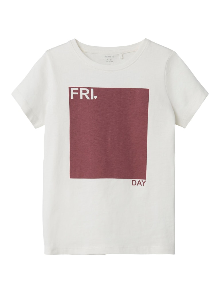 Name It T-shirt Tigne Friday White Alyssum