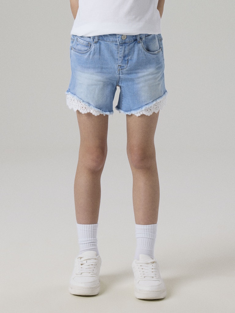Name It Shorts Denim Kids Salli Slim Medium Blue Denim - Billede 5