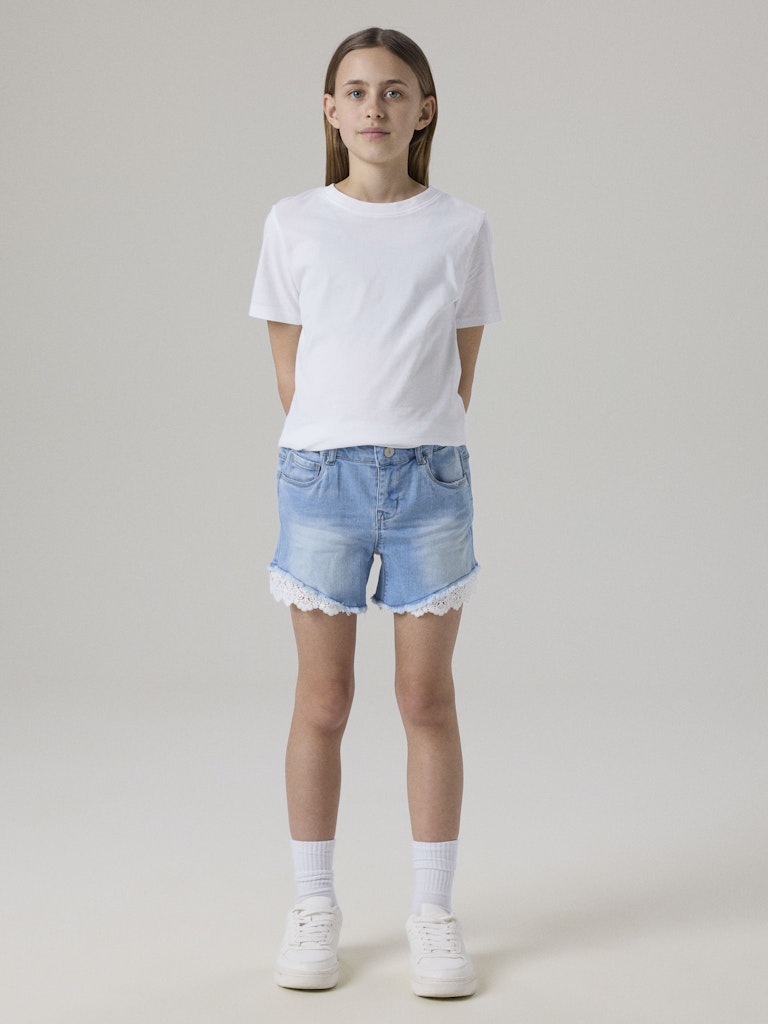 Name It Shorts Denim Kids Salli Slim Medium Blue Denim - Billede 4