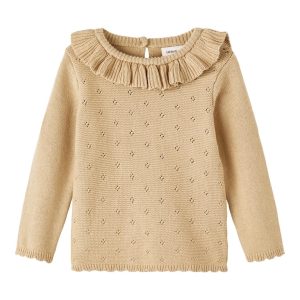 Lil' Atelier Bluse LS Strik Laguno Curds and Whey