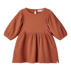 Lil' Atelier Kjole Raja Loose Baked Clay