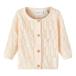 Name It Cardigan LS Strik Lille Créme de Pêche
