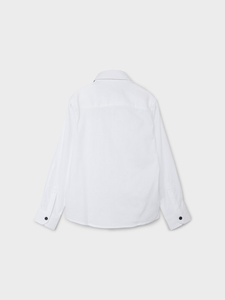 Name It Skjorte LS Feshirt Bright White - Billede 3
