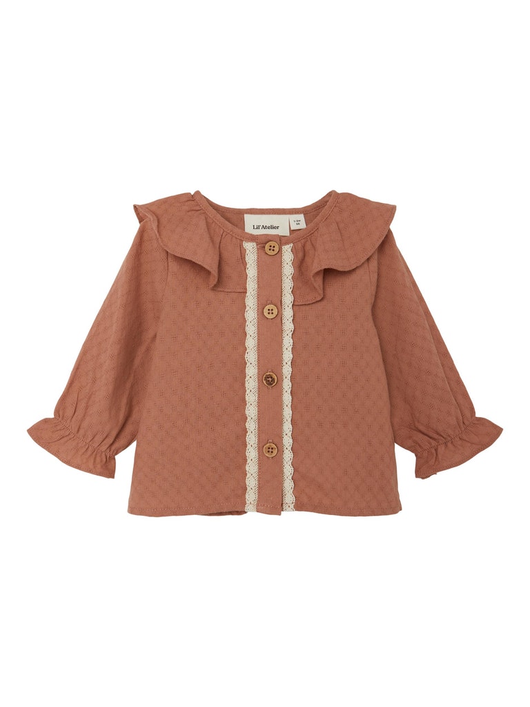 Lil' Atelier Cardigan LS Dolly Loose Mocha Mousse