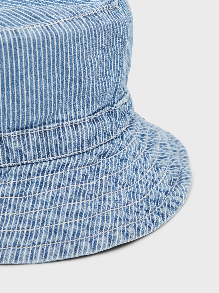 Name It Bøllehat Frida Denim Bucket Hat Medium Blue Denim - Billede 3