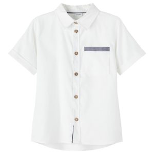 Name It Skjorte SS Omalle Bright White