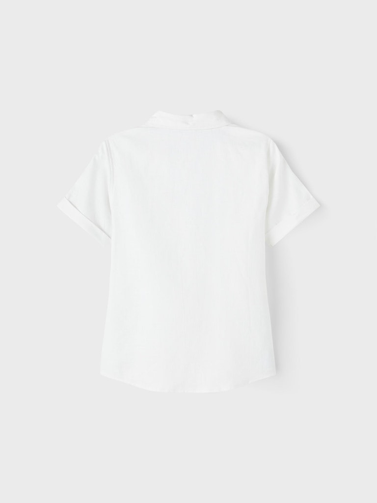 Name It Skjorte SS Omalle Bright White - Billede 2