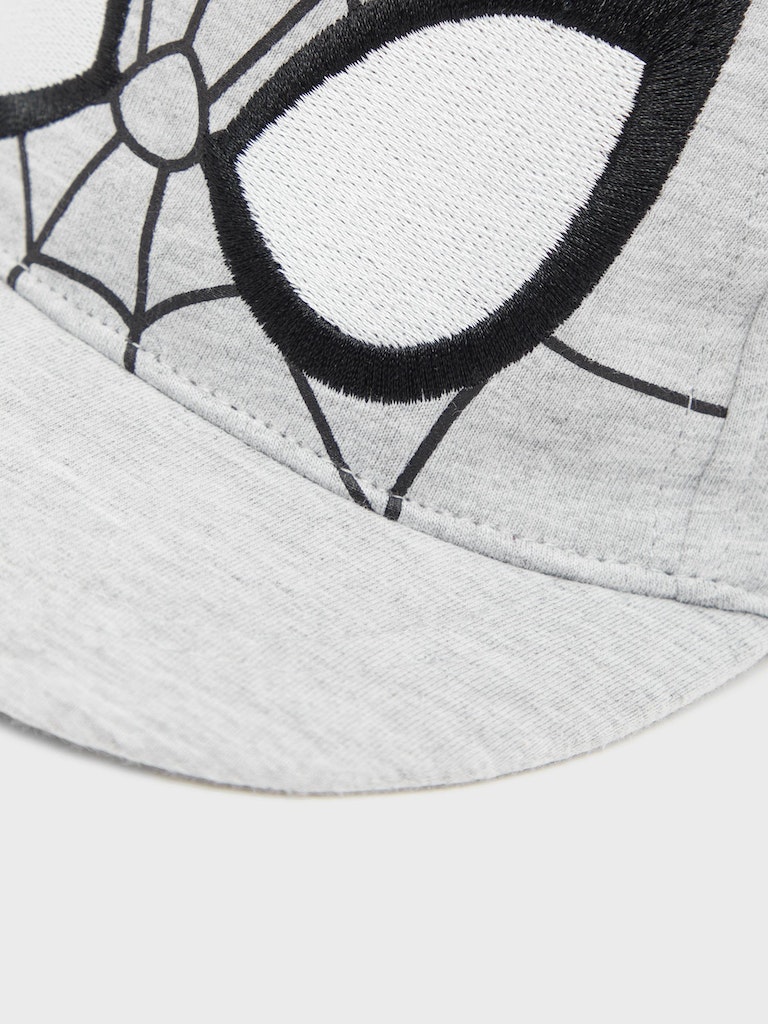 Name It Kasket Malfo Spiderman Cap Light Grey Melange - Billede 2