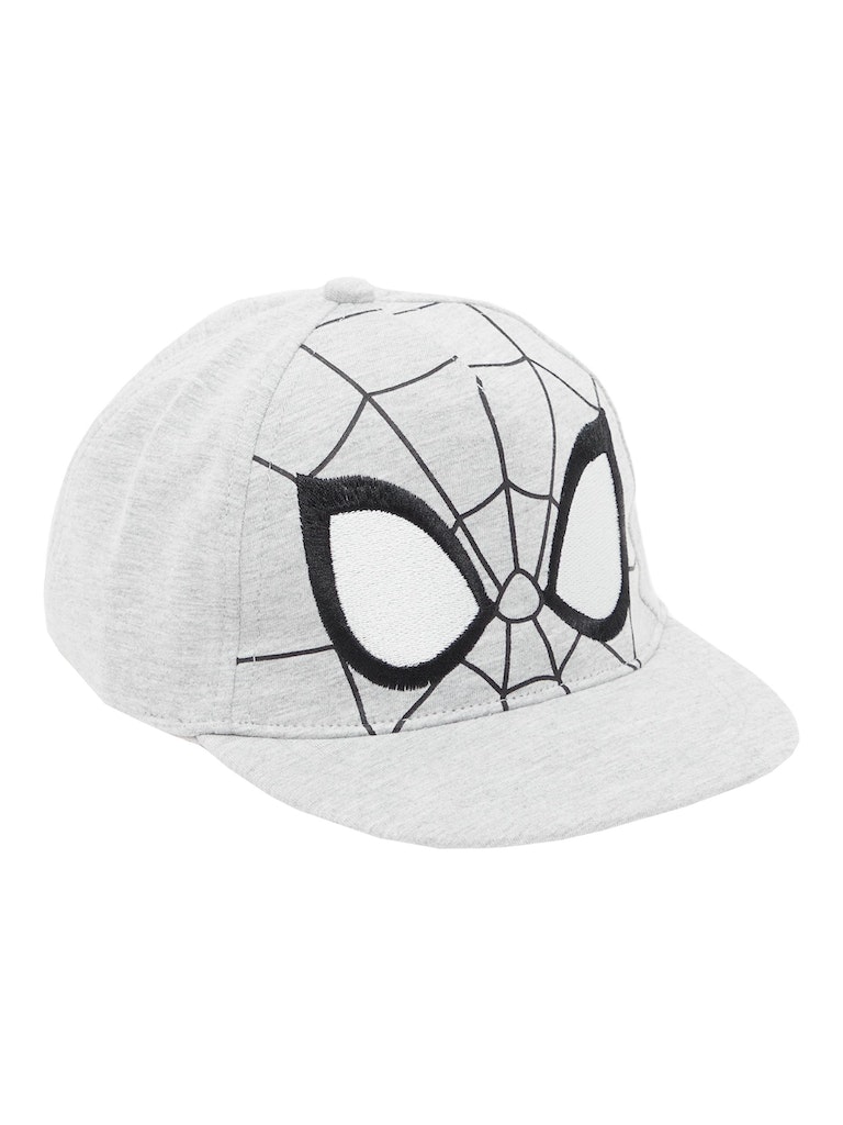 Name It Kasket Malfo Spiderman Cap Light Grey Melange