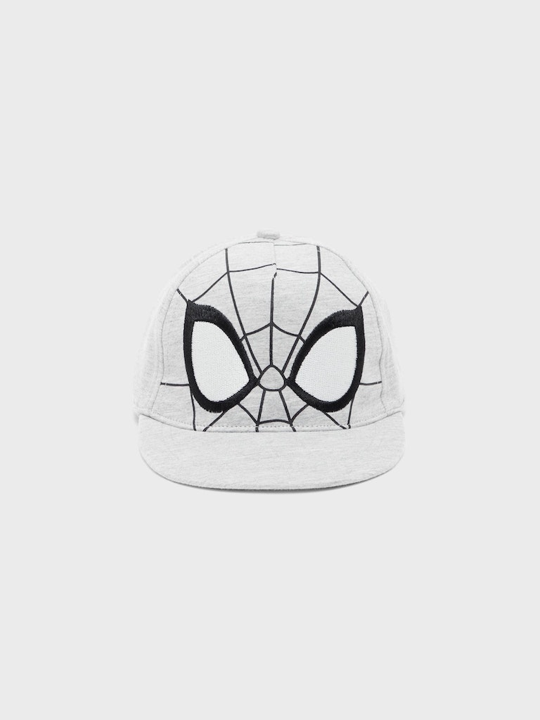 Name It Kasket Malfo Spiderman Cap Light Grey Melange - Billede 3