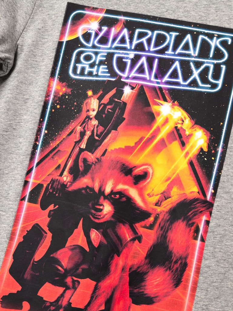 Name It Bluse T-shirt SS Moshe Gardians of the Galaxy Grey Melange - Billede 2