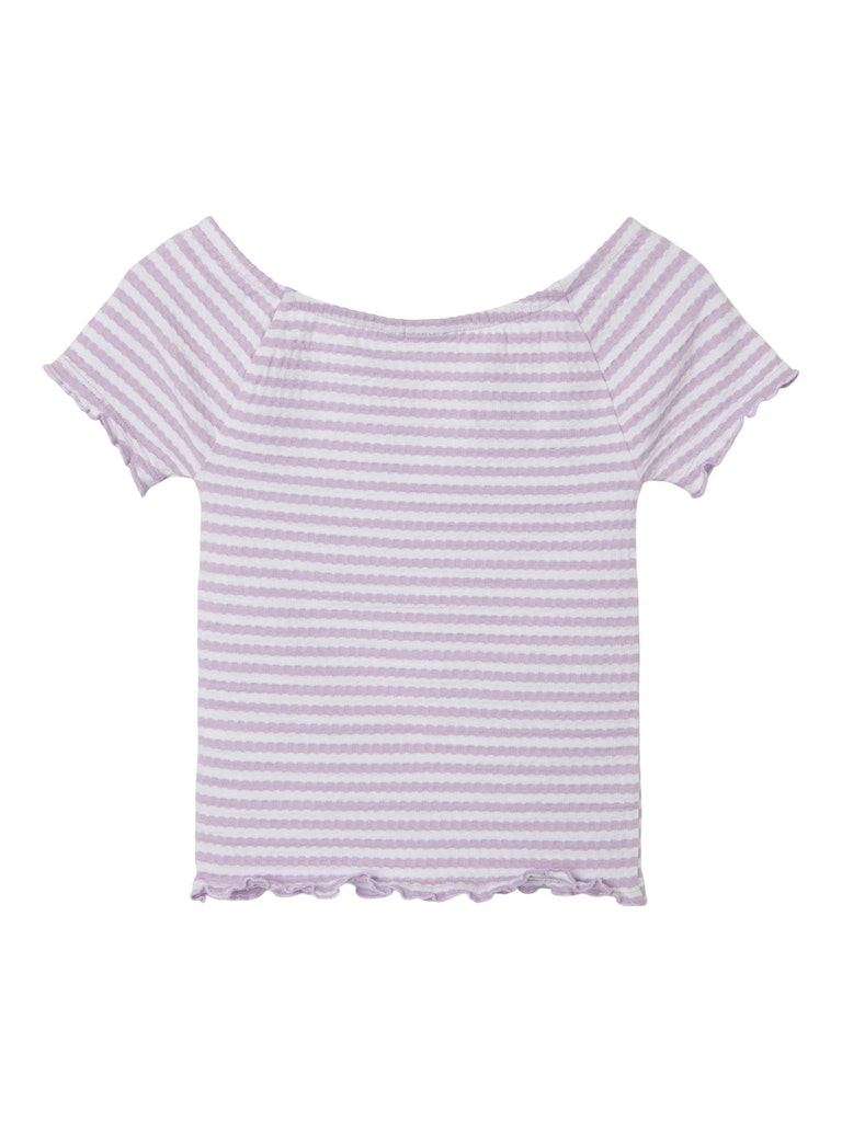 Name It Bluse SS Jamy Slim Offshoulder Top Orchid Bloom