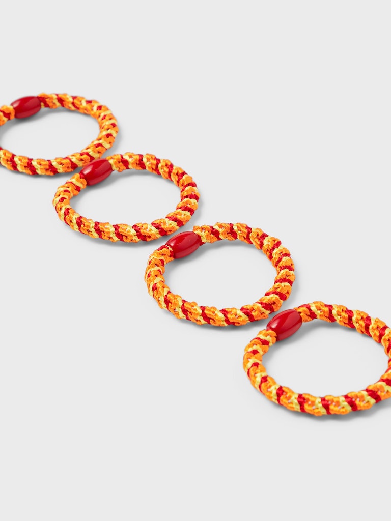 Name It Hårelastik Facc-Juliette 4-pak Spicy Orange - Billede 2