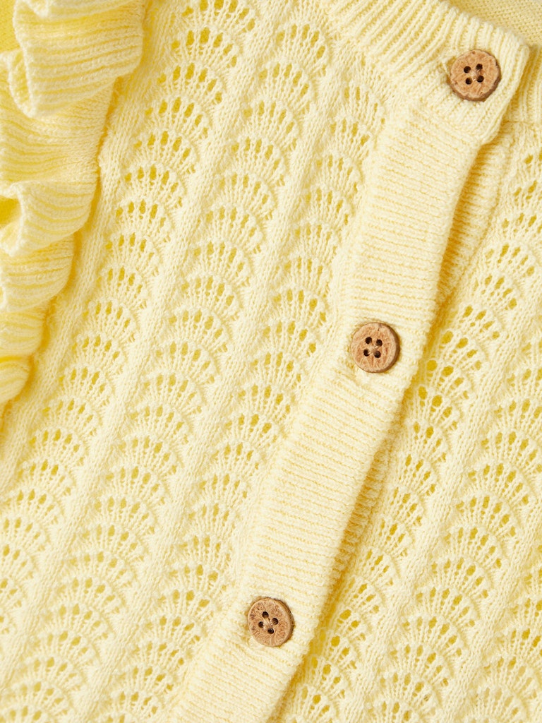 Lil' Atelier Cardigan Baby LS Hija Double Cream - Billede 3