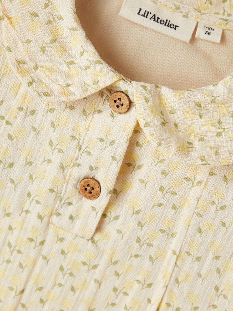 Lil' Atelier Kjolebody SS Hulla Loose Turtledove - Billede 3