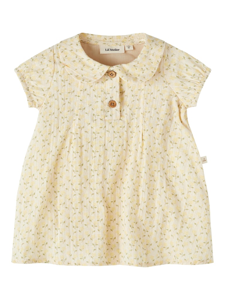 Lil' Atelier Kjolebody SS Hulla Loose Turtledove