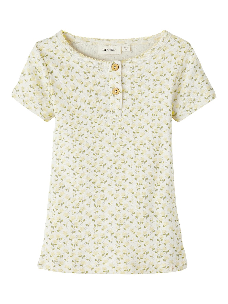 Lil' Atelier Bluse SS Rachello Slim Top Turtledove