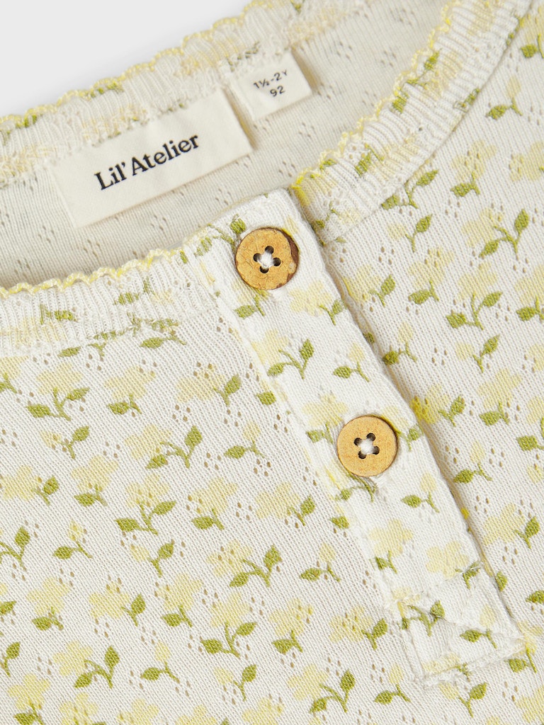 Lil' Atelier Bluse SS Rachello Slim Top Turtledove - Billede 3