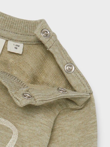 Lil' Atelier Sweatshirt LS Homan Loose Sage - Billede 3