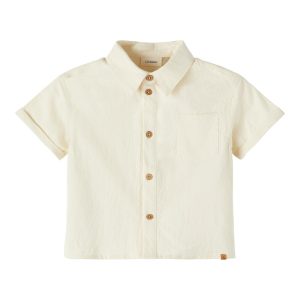 Lil' Atelier Skjorte SS Hadam Loose Turtledove