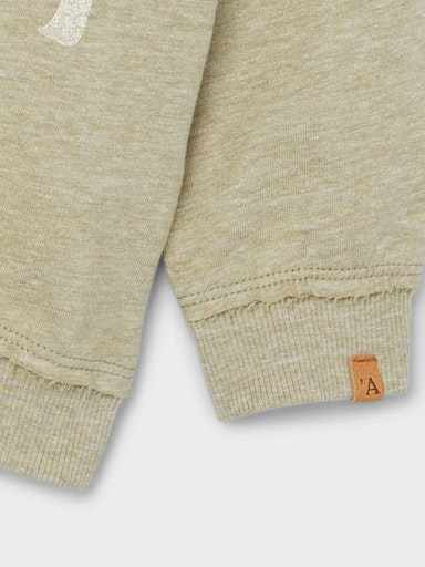 Lil' Atelier Sweatshirt LS Homan Loose Sage - Billede 3