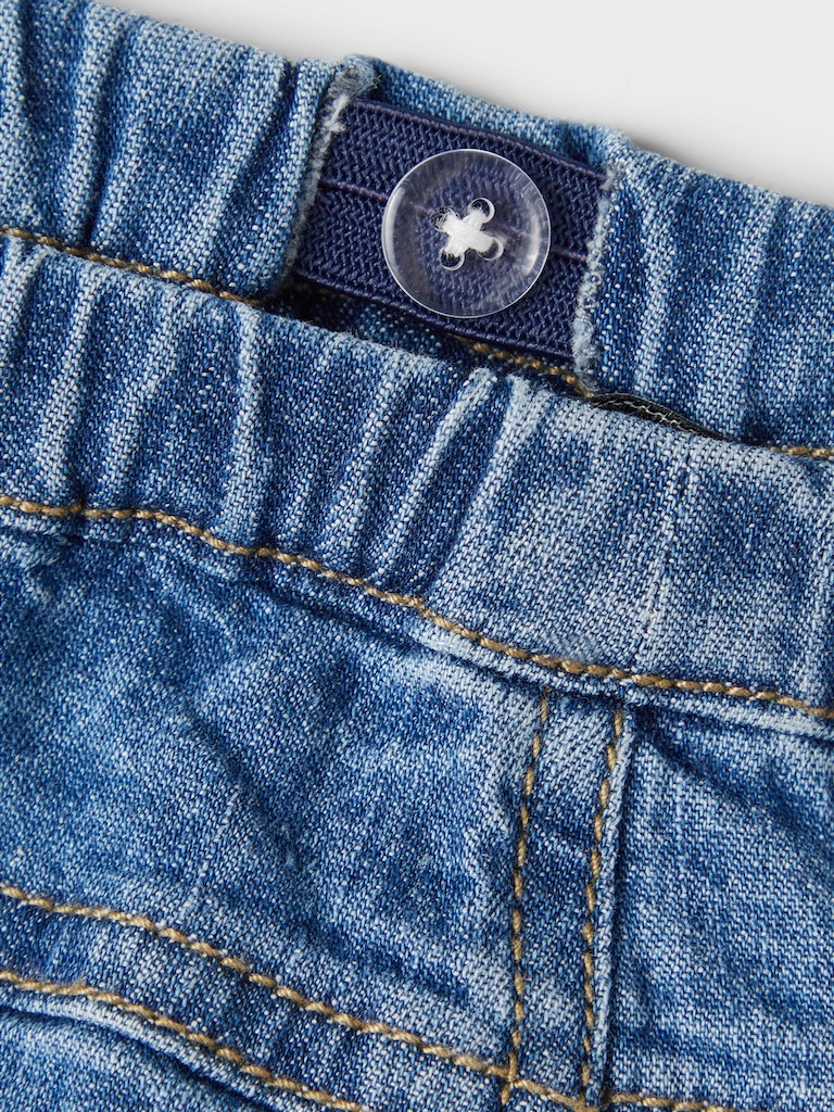 Name It Shorts Denim Ben Long Dark Blue Denim - Billede 2