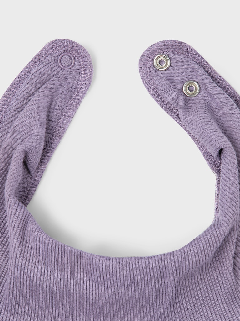 Name It Hagesmæk Yvette Dianne Scarf Rib Bib Purple Sage - Billede 2