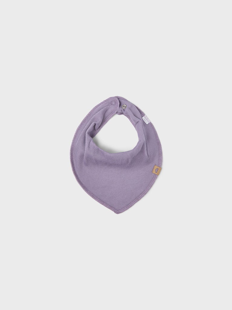 Name It Hagesmæk Yvette Dianne Scarf Rib Bib Purple Sage - Billede 3