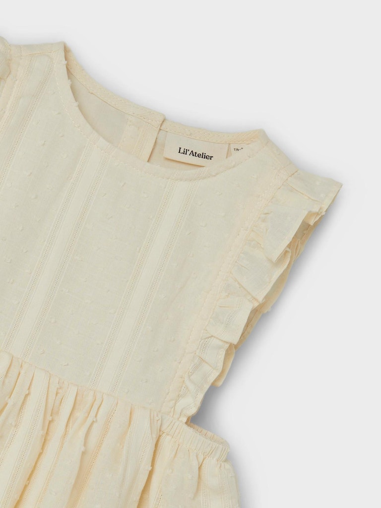 Lil' Atelier Kjole Mini Danya Loose Turtledove - Billede 3