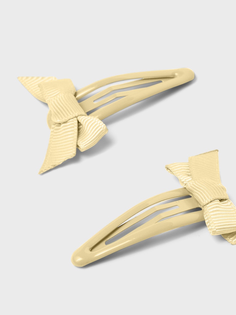 Lil' Atelier Hårspænde Hinja 2-pak Hair Clips Double Cream - Billede 2