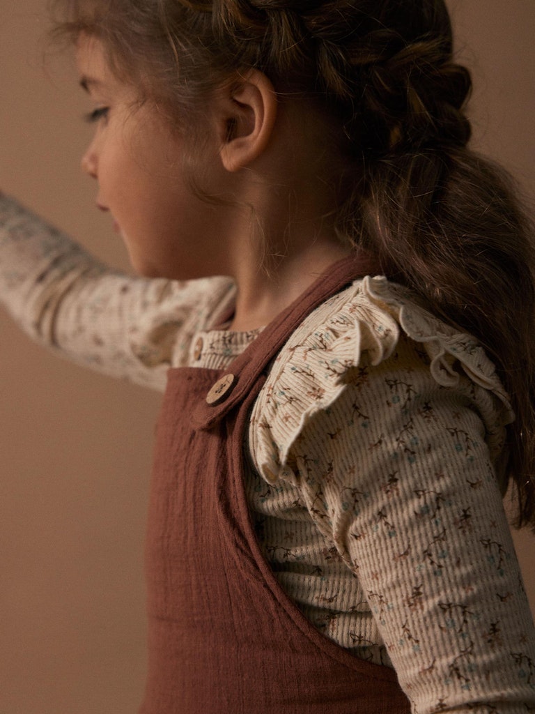 Lil' Atelier Bluse LS Thida Slim Fog - Billede 5