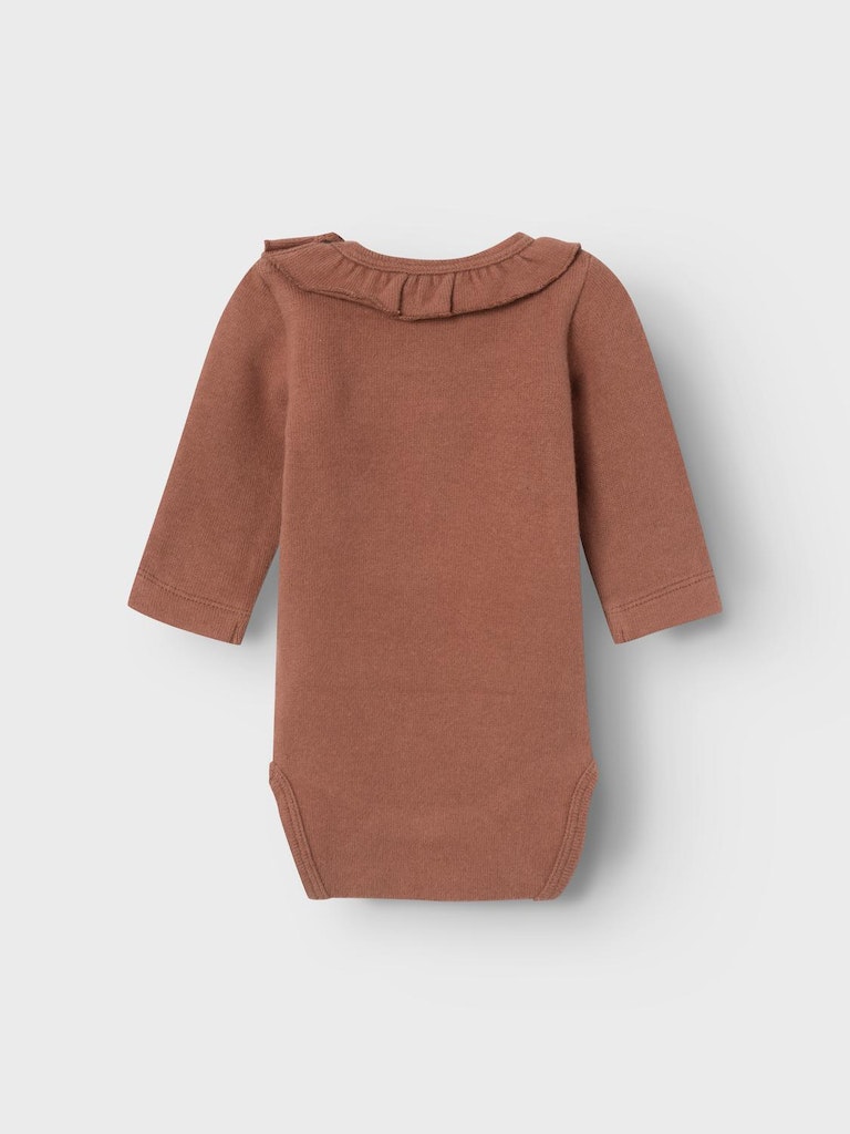 Lil' Atelier Body LS Thora Slim Carbon Brown - Billede 2