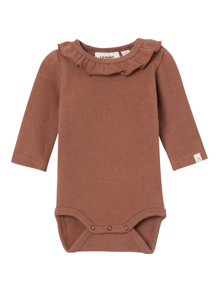 Lil' Atelier Body LS Thora Slim Carbon Brown