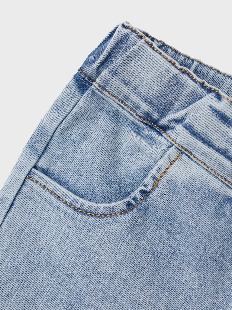 Lil' Atelier Jeans Ben Tapered Light Blue Denim - Billede 4