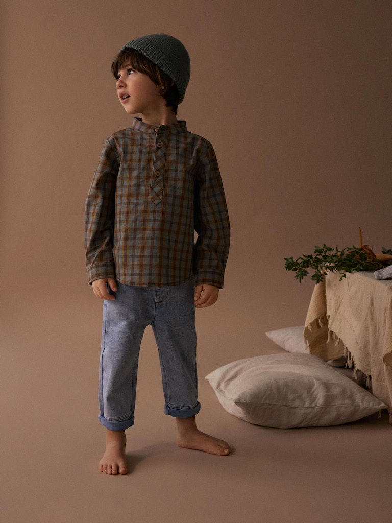 Lil' Atelier Jeans Ben Tapered Light Blue Denim - Billede 5