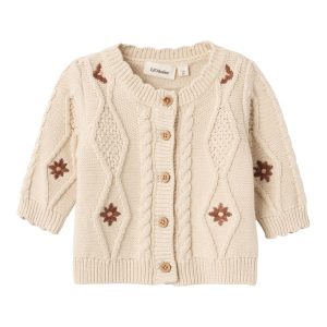 Lil' Atelier Cardigan LS Tila Strik Fog