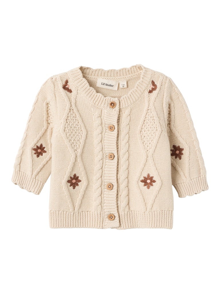 Lil' Atelier Cardigan LS Tila Strik Fog
