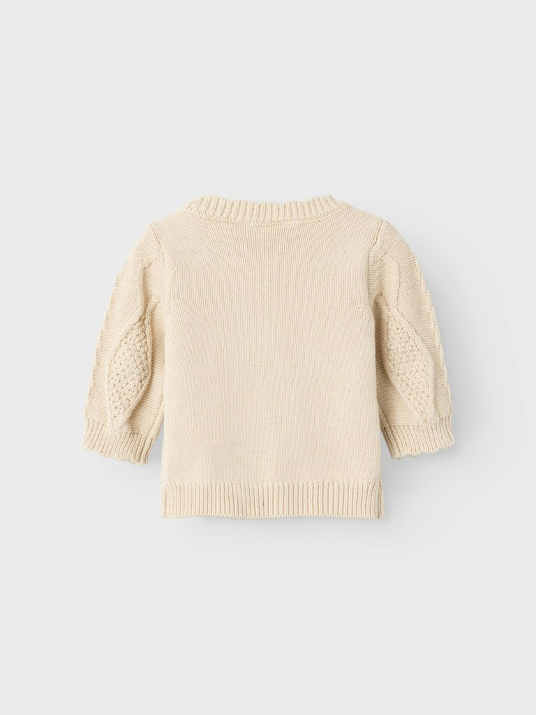 Lil' Atelier Cardigan LS Tila Strik Fog - Billede 4