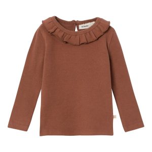 Lil' Atelier Bluse LS Thora Slim Carob Brown