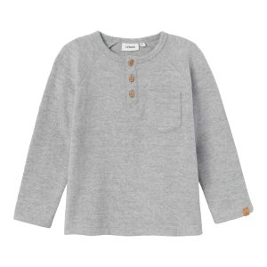 Lil' Atelier Bluse Thor Grey Melange