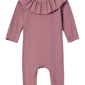 Lil' Atelier Svømmedragt LS Farlo UV Long Swimsuit Nostalgia Rose