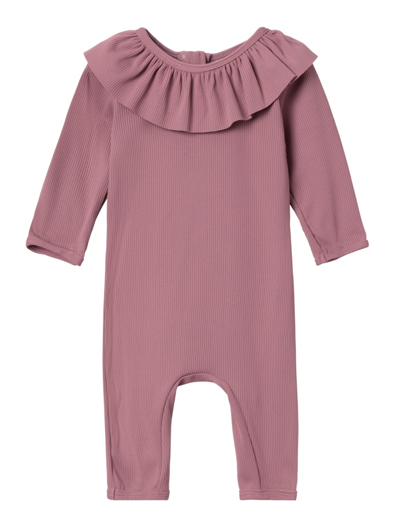 Lil' Atelier Svømmedragt LS Farlo UV Long Swimsuit Nostalgia Rose