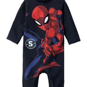 Name It Svømmedragt LS Moth Spiderman Dark Sapphire